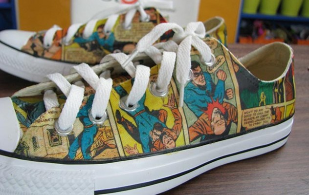 converse comic strip shoes