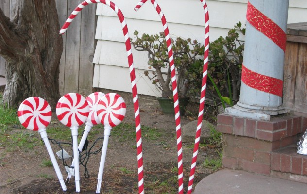 Giant candy canes